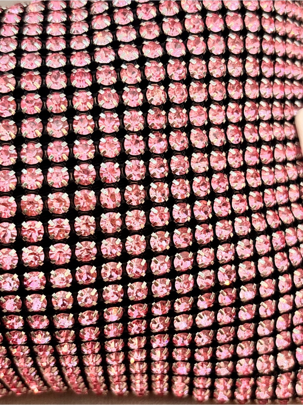 Urban Expressions Paris Evening Pink Rhinestone Shoulder Bag NWT $120+ - Picture 2 of 14